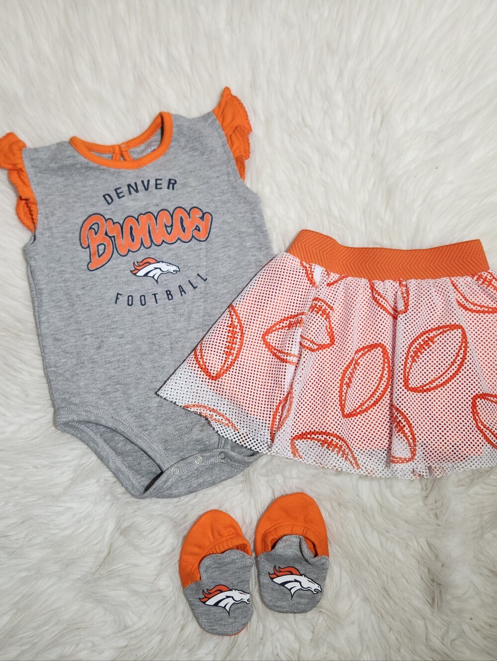 NFL Denver Bronco's Baby Girl Outfit 24 Month